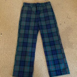 Boys vineyard vines plaid Christmas pants 12 NWT